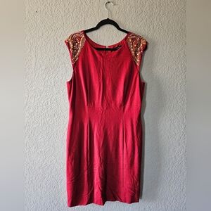 chinese dress ladies 3D Flower Scalloped Edge Lace Dress
